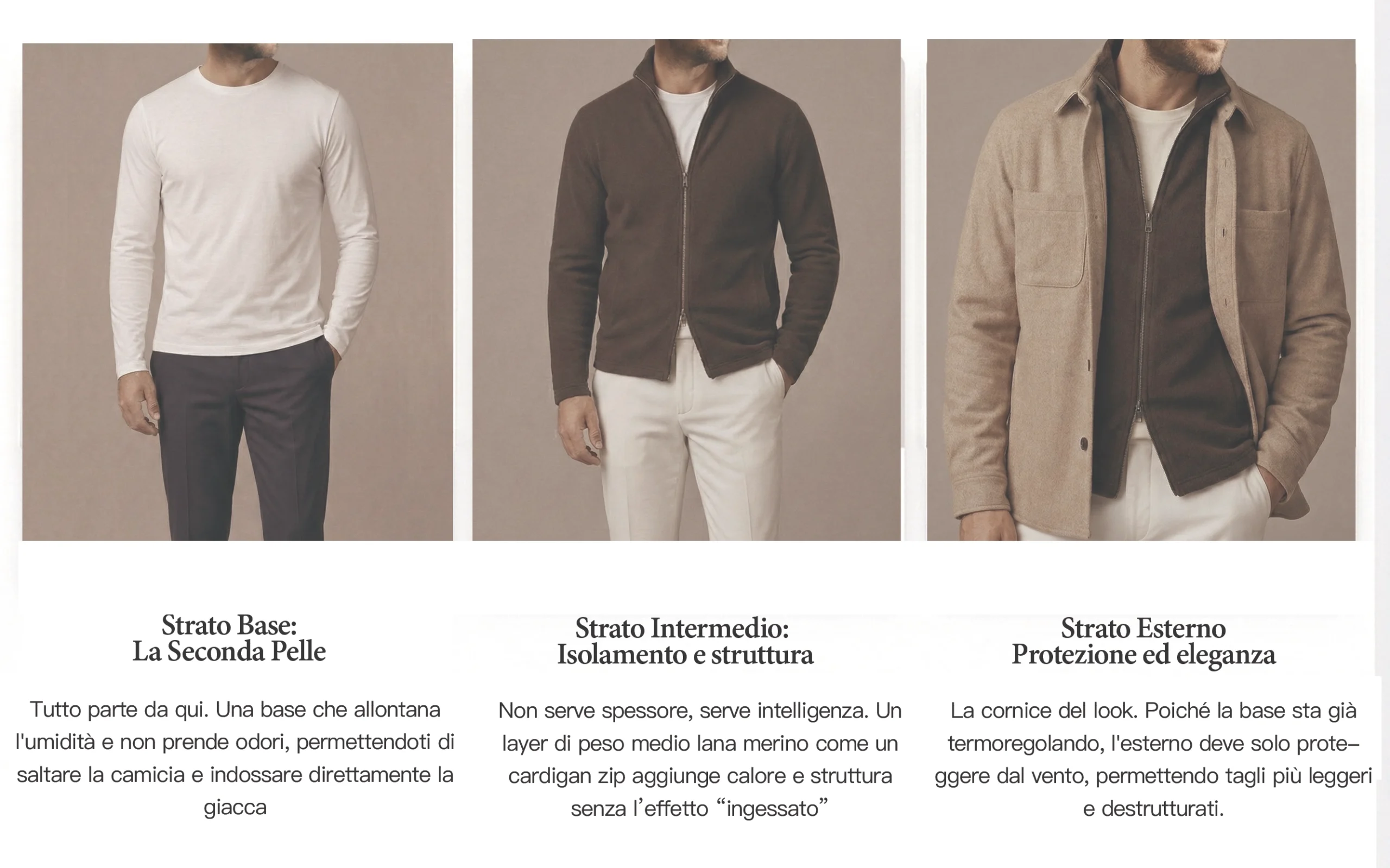 Layering intelligente – come stratificare i capi